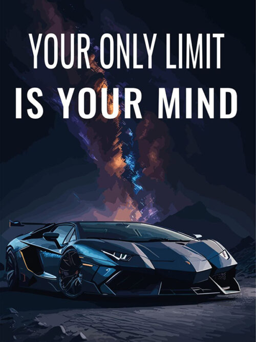 Your limit is your mind Motivation Poster