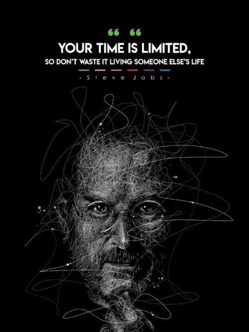 Your Time Steve Jobs Quote Poster