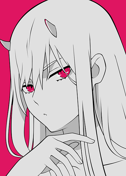 Zero Two Darling in the FranXX Poster