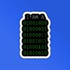 01001001 Programmer Coding Sticker