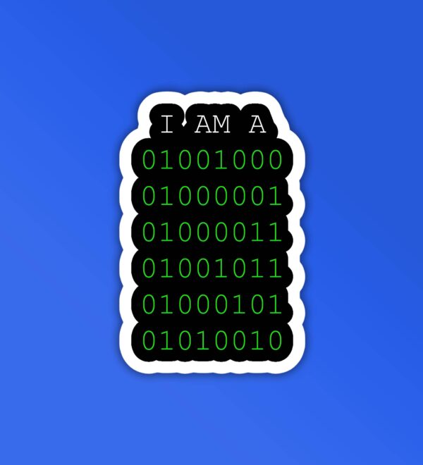01001001 Programmer Coding Sticker 01001001 Programmer Coding Sticker