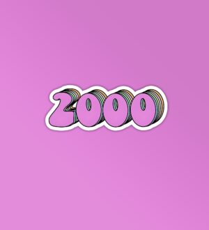 2000 Laptop Mobile Stickers
