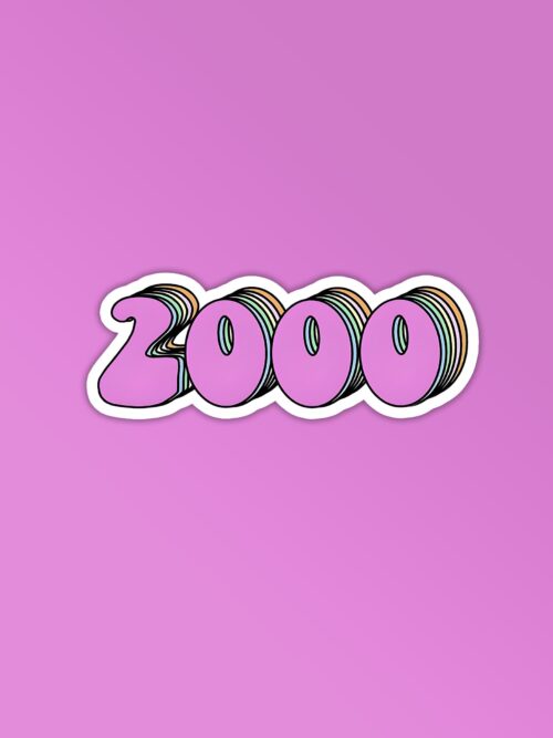 2000 Laptop Mobile Stickers