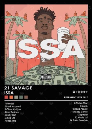 21 Savage Issa Album Music Poster
