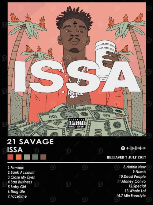 21 Savage Issa Album Music Poster