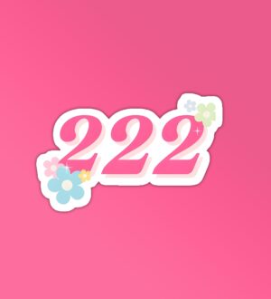 222 Angel Number Sticker 222 Angel Number Sticker