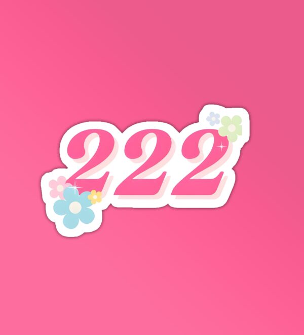 222 Angel Number Sticker 222 Angel Number Sticker