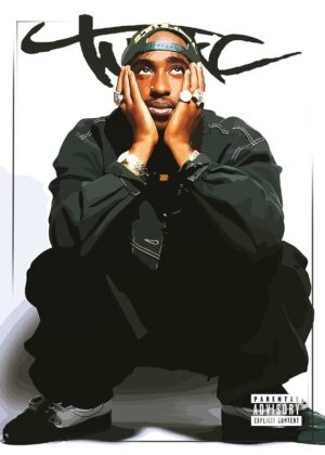 2Pac Portrait Solo Leveling Poster