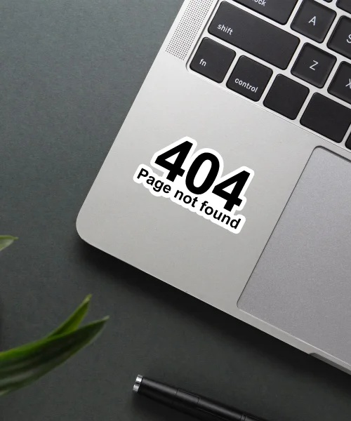 404 Page Not Found Sticker