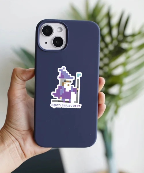 8 Bit Open Sourcerer Sticker