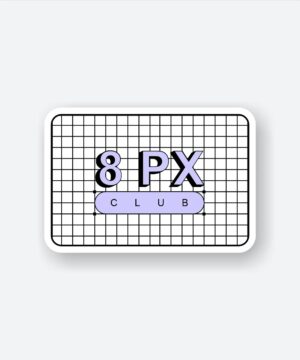 8 PX Club Sticker