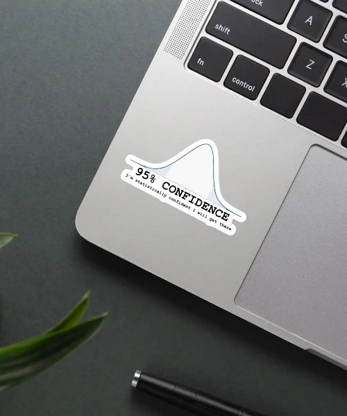 95 Confidence Sticker
