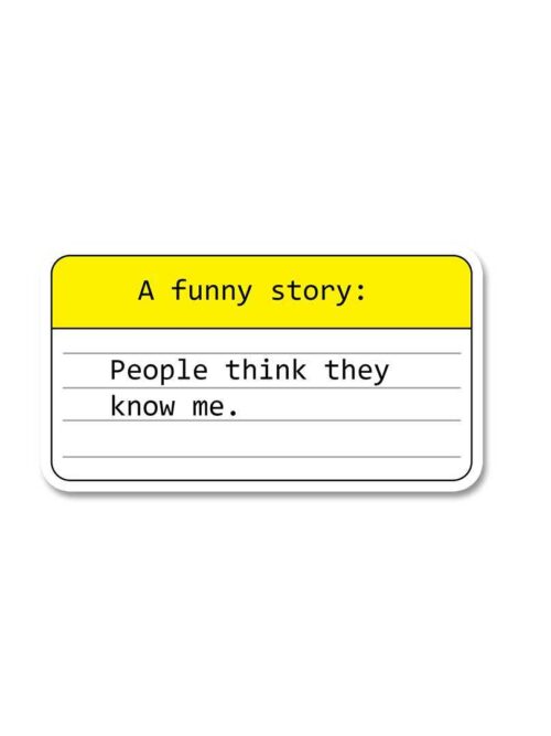 A Funny Story Sticker