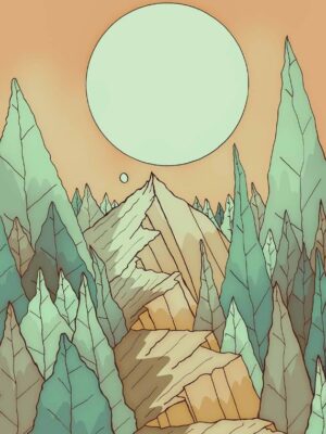 A Cool Green Morning Spring Vibes Poster