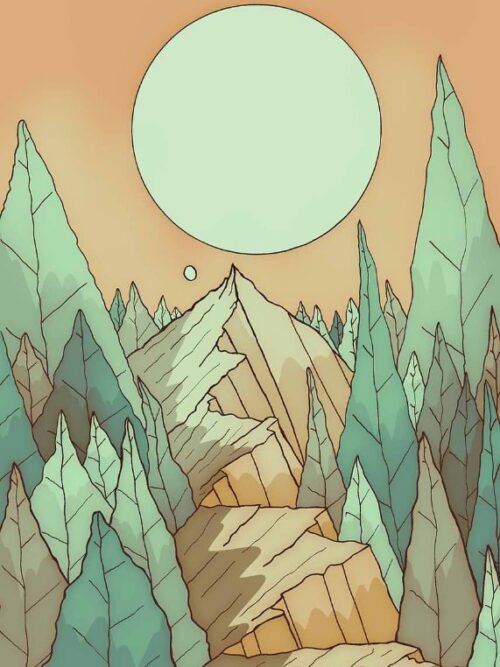 A Cool Green Morning Spring Vibes Poster