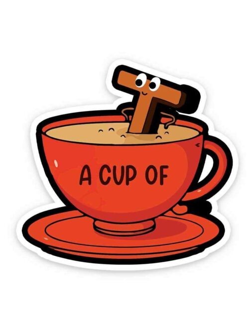 A Cup Of Tea Sticker