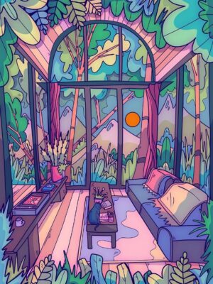 A Forest Home Spring Vibes Poster