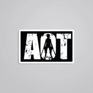 AOT Eren Silhouette Anime Stickers AOT Eren Silhouette Anime Stickers