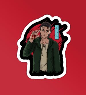 AOT Eren Yeager Laptop Mobile Stickers AOT Eren Yeager Laptop Mobile Stickers
