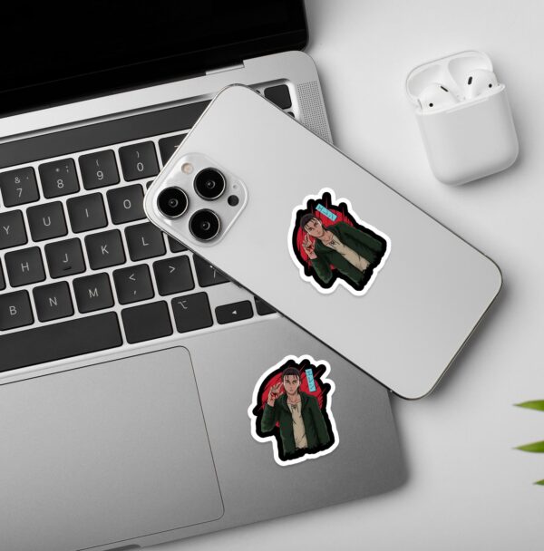 AOT Eren Yeager Laptop Mobile Stickers