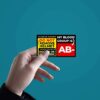 Ab Negative Sticker