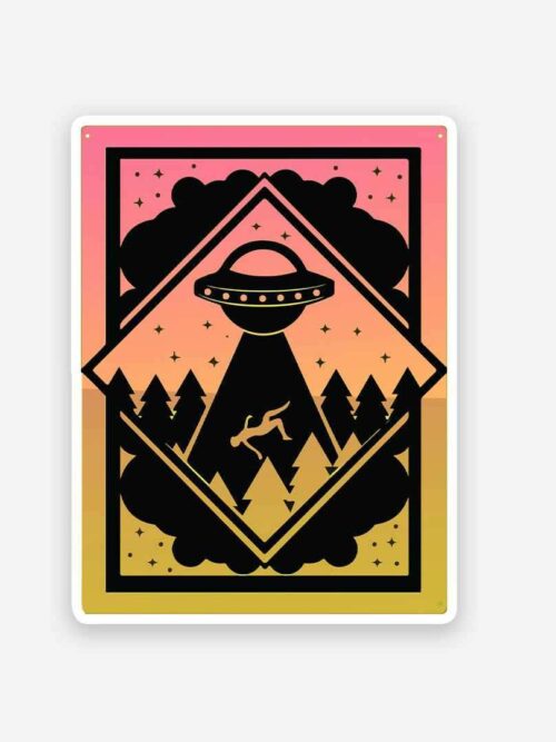 Abducted By Aliens Sticker
