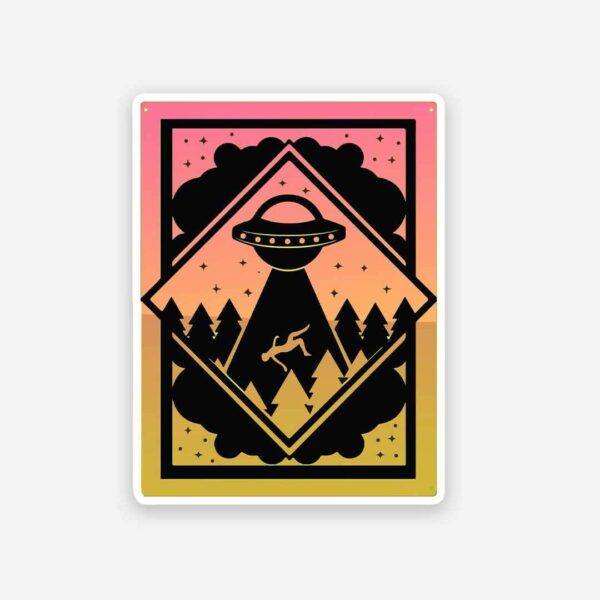 Abducted By Aliens Sticker