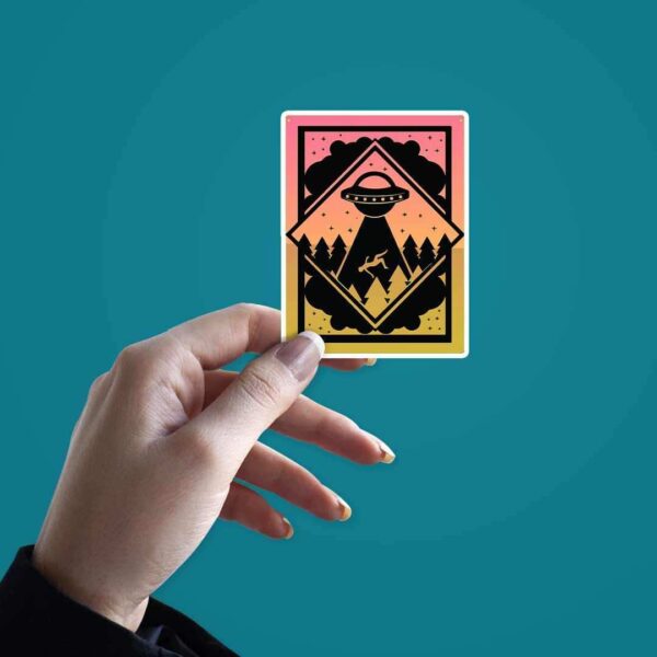 Abducted By Aliens Sticker
