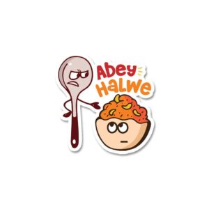 Abey Halwe Sticker Abey Halwe Sticker