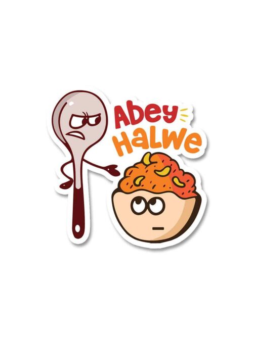 Abey Halwe Sticker