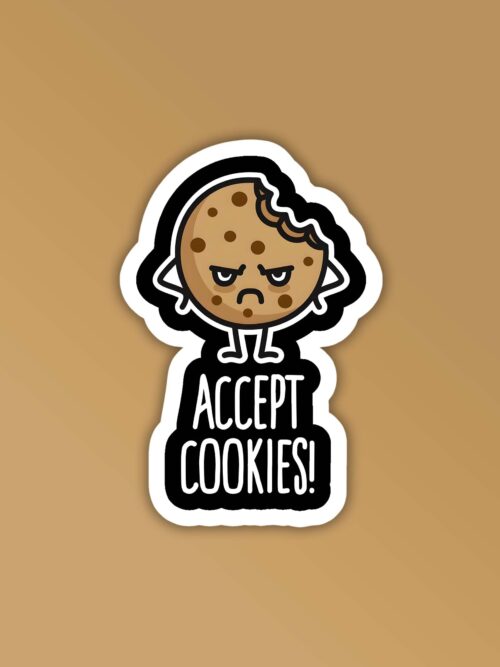 Accept Cookies Programmer Coding Sticker