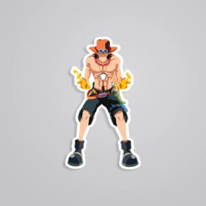 Ace Minimalist Anime Stickers Ace Minimalist Anime Stickers