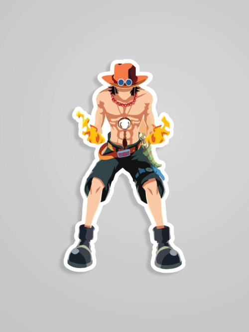 Ace Minimalist Anime Stickers
