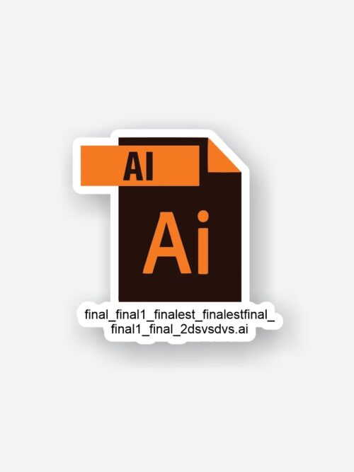 Adobe Illustrator File Sticker