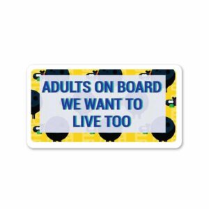 Adults On Board Sticker Adults On Board Sticker