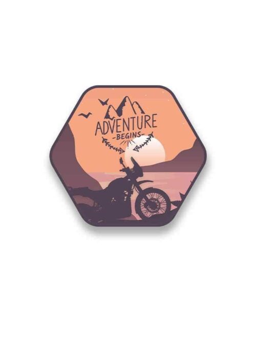 Adventure Begins Sticker