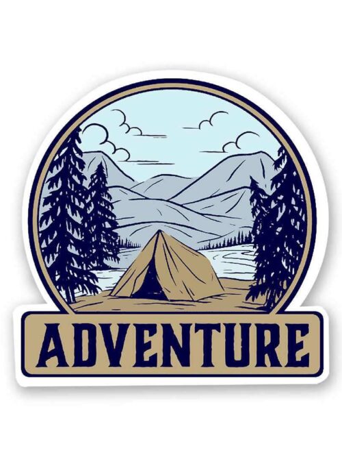 Adventure Camping Sticker