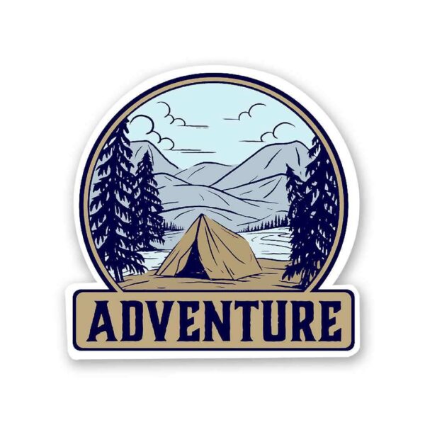 Adventure Camping Sticker Adventure Camping Sticker