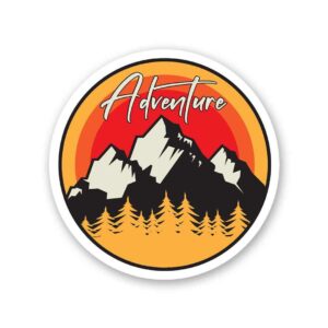 Adventure Mountains Sticker