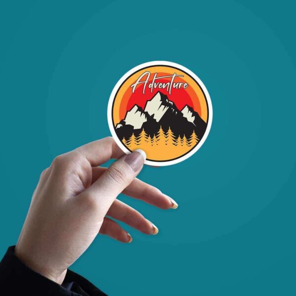 Adventure Mountains Sticker