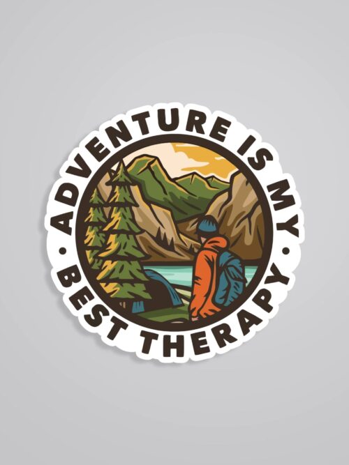 Adventure Is My Best Therapy Travels Stickers