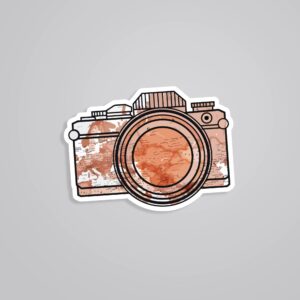 Aesthetic Camera Travels Stickers