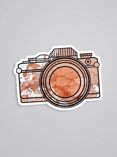 Aesthetic Camera Travels Stickers