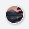 Aesthetic Mount Fuji Sticker