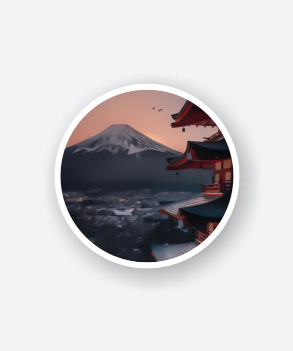 Aesthetic Mount Fuji Sticker Aesthetic Mount Fuji Sticker