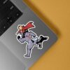 Al Carrying Edward Anime Stickers