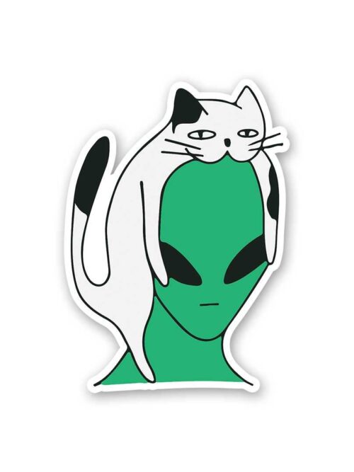 Alien Cat Sticker