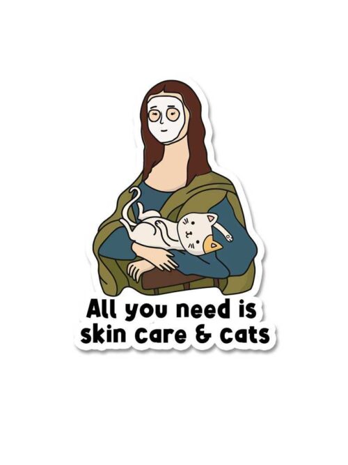 All You Need Is Skin Care Cat Sticker
