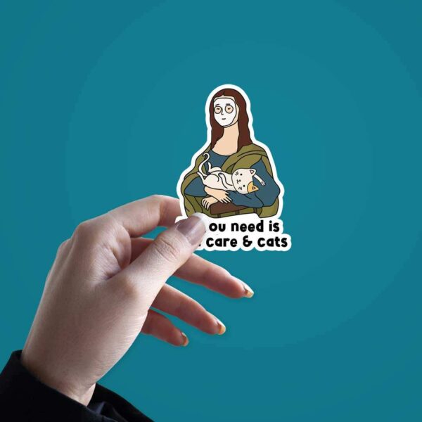 All You Need Is Skin Care Cat Sticker