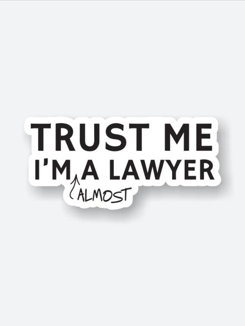 Almost A Lawyer Sticker